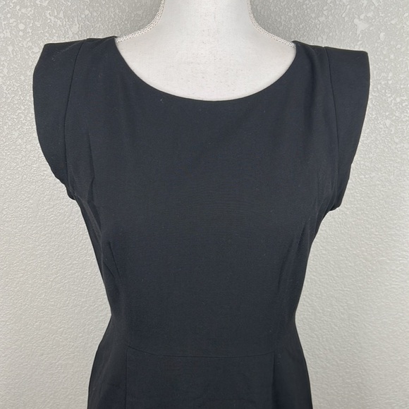 Kenneth Cole Black Business Career Sheath Midi Dress Size 2 - Picture 2 of 9